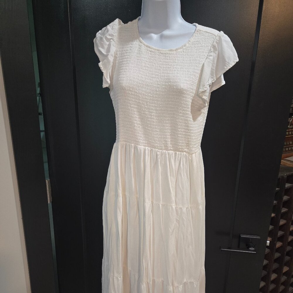 Lularoe Antique White Grace Maxi Dress Sz M